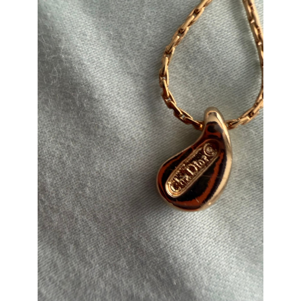 Authentic Christian Dior Tear Drop Necklace - Picture 6 of 8